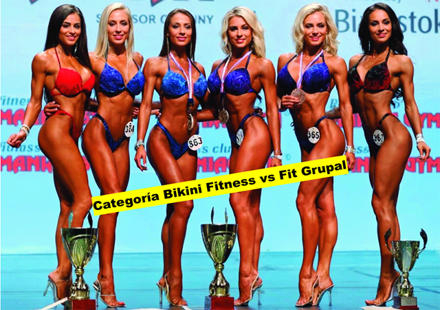 Categoría Bikini Fitness vs Fit Grupal