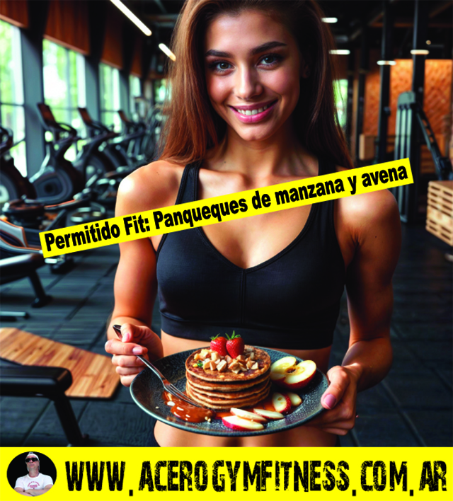 Permitido-Fit-receta-de-panqueques-de- manzana-y-avena-acero-gym-fitness